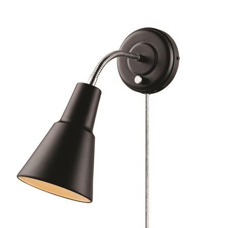 GLOBE Globe 3000192 Matte Black 1 Lights Wall Sconce 3000192